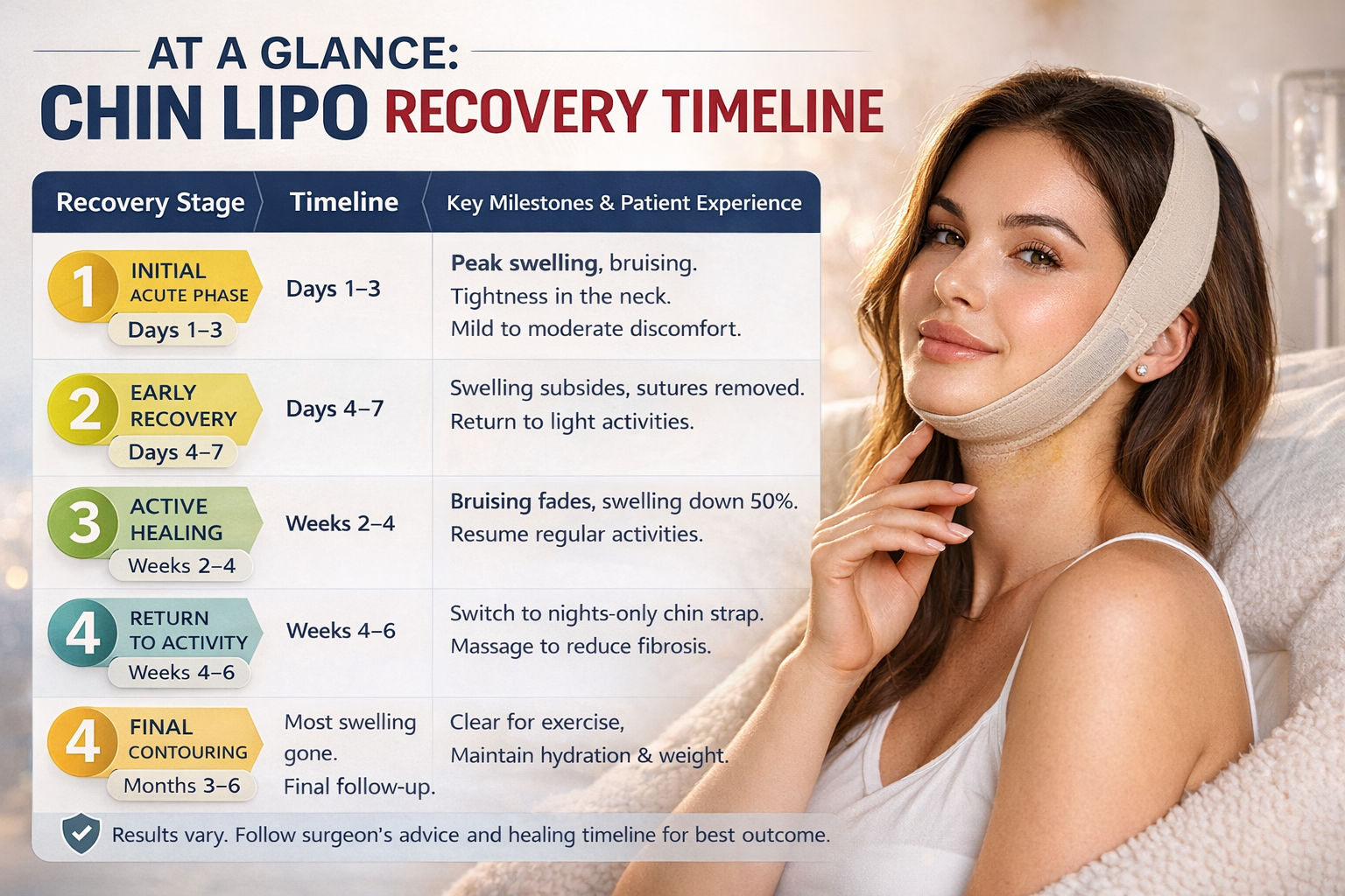 Chin Lipo Recovery Timeline